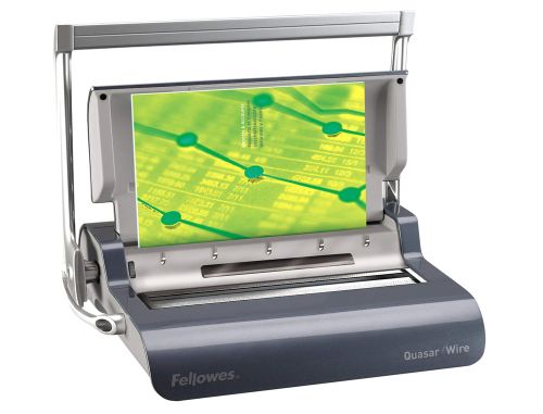 Encadernadora fellowes quasar dupla espiral perfura 15 folhas formato din a4 encaderna ate 130 folhas , Fellowes , 155715 , 50043859530019